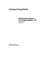 Compaq StorageWorks HSZ70 Installation Manual