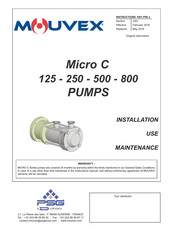 PSG Dover Mouvex Micro C 125 Installation Manual