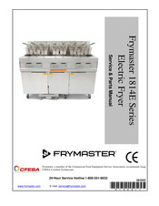 Frymaster 1814E Series Service & Parts Manual