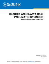 DeZurik ANSI/AWWA C540 Instructions Manual