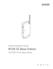 Snom M100 SC Base Station Quick Installation Manual
