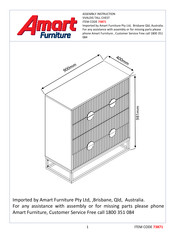 Amart Furniture VVALDIS 73871 Assembly Instruction Manual