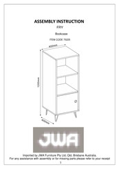 JWA FRY 75225 Assembly Instruction Manual