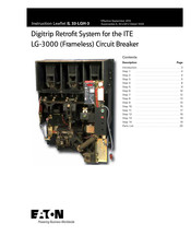 Eaton Digitrip Retrofit System Instruction Leaflet