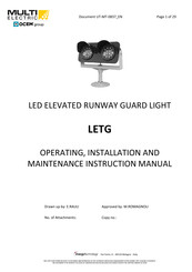 OCEM MULTI ELECTRIC LETG Instruction Manual