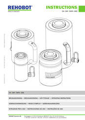 REHOBOT CHF Series Operating Instructions Manual