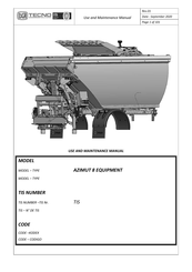 Tecno AZIMUT 8 EQUIPMENT Use And Maintenance Manual