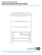 Swiss Madison Carre SM-BV380 Installation Instructions Manual