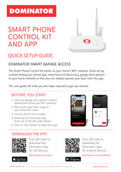Dominator Smart Phone Control Kit Quick Setup Manual
