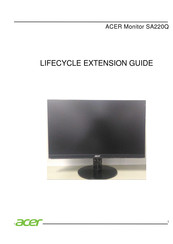 Acer SA220Q Lifecycle Extension Manual
