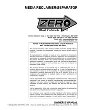 Clemco ZERO Blast Cabinets Manual