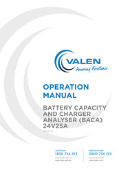 Valen BACA 24V25A Operation Manual