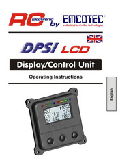 Emcotec RC Electronic DPSI LCD Operating Instructions Manual