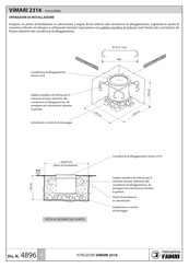 Meccanica Fadini VIMARI 2316 Instructions Manual