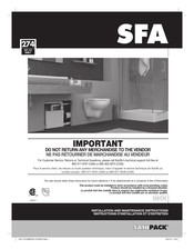 Sfa SANIPACK P30 Installation And Maintenance Instructions Manual