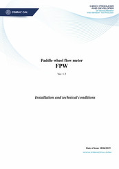 COMAC CAL FPW Installation And Technical Conditions