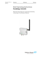 Endress+Hauser FieldEdge SGC200 Operating Instructions Manual