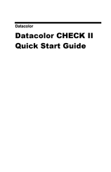 Datacolor CHECK II Quick Start Manual