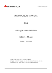 Seojin Instech ST-600 Instruction Manual