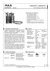 Puls UZB12.071 Quick Start Manual