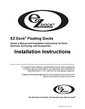 EZ Dock 204060 Installation Instructions Manual