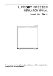 GGM gastro BD-32 Instruction Manual