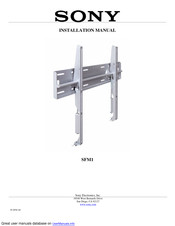 Sony SFM1 Installation Manual