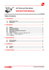 FLS ULF01 Series Instruction Manual