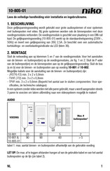 Niko 10-805-01 Manual