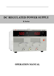 MCH K3050D Operation Manual
