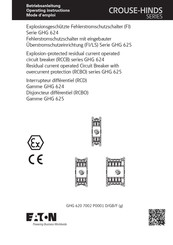 Eaton GHG 624 Series Operating Instructions Manual
