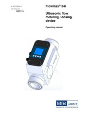 MIB Flowmax 54i Operating Manual