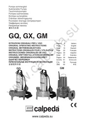 Calpeda GM Series Original Operating Instructions