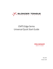 Blonder tongue CMTS Edge Series Quick Start Manual