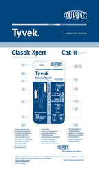 Du Pont Tyvek Classic Xpert III Instructions For Use Manual