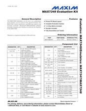 Maxim MAX7349EVKIT Manual