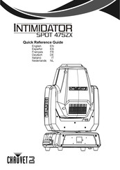 Chauvet DJ Intimidator Spot 475ZX Quick Reference Manual