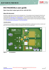 Infineon Technologies IR HiRel RIC74424EVAL1 User Manual
