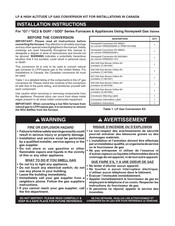 Nortek FG7TE-FS Installation Instructions Manual