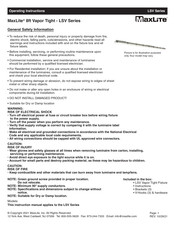MaxLite 105687 Operating Instructions Manual