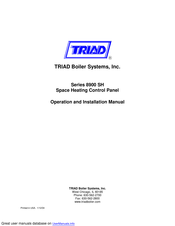Triad 8900 SH Series Operation And Installation Manual