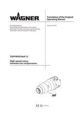 WAGNER TOPFINISH Bell 1S Translation Of The Original Operating Manual