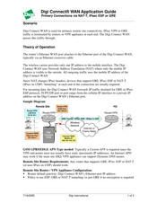 Digi Digi Connect WAN Application Manual