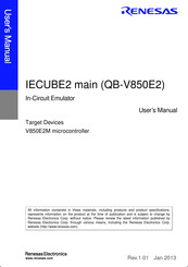 Renesas QB-V850E2 User Manual