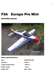 F3A EUROPA PRO Mini Assembly Manual