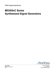 Anritsu MG3692C Programming Manual