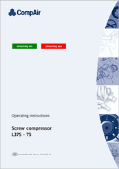 Compair L37S-75 Operating Instructions Manual