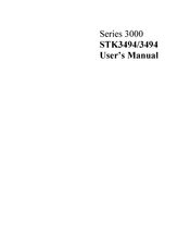 Decision Data STK3494/3494 User Manual