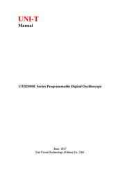 Uni-Trend UTD2000E Series Manual