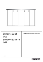 GEZE Slimdrive SL NT GGS Additional Installation Instructions